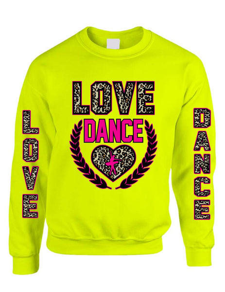 Love Dance Leopard womens Sweatshirts - ALLNTRENDSHOP - 5