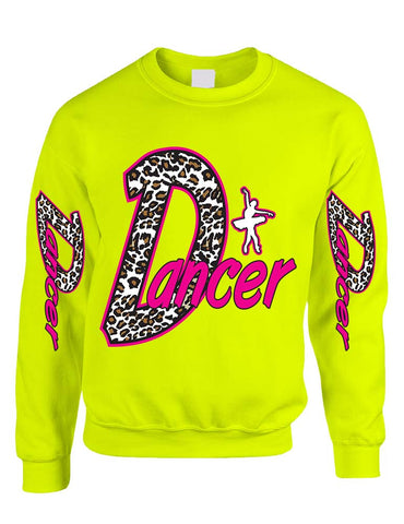 Dancer White Leopard women's sweatshirt - ALLNTRENDSHOP