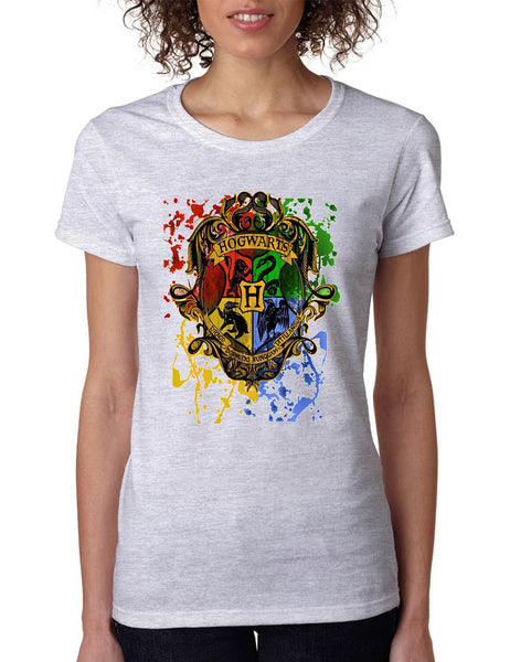 Women's T Shirt Hogwarts Splash Ugly Christmas Fans Gift Holiday Tee