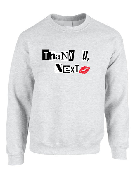 Adult Sweatshirt Thank U Next Cute Stuff Trendy Tops Cool Gift