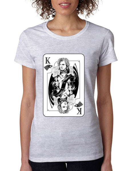 Women's T Shirt Jon Snow Card Trendy Tee Popular Shirt