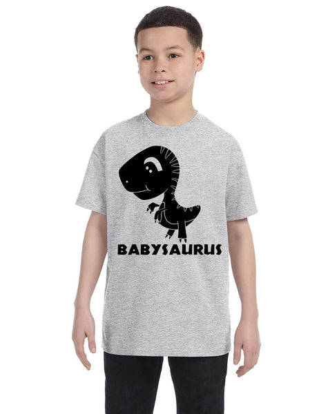 Kids Youth T Shirt Baby Saurus Dinosaur Gift Matching Family Tees