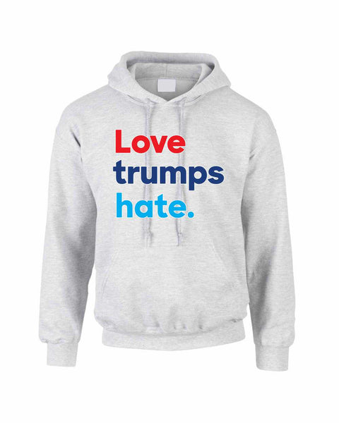 Adult Hoodie Love Trumps Hate Donald Trump USA Sweater - ALLNTRENDSHOP - 2
