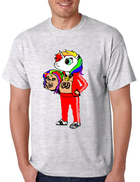 Men's T Shirt 69 Unicorn 6ix9ine Funny Shirt Trending Cool Fans Gift