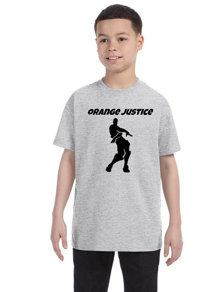 Kids Youth T Shirt Orange Justice Move Dance Trendy Dancing Gift