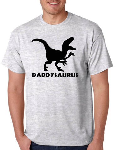 Men's T Shirt Daddy Saurus Fathers Day Gift Best Dad Matching Tees
