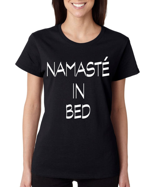 Namaste in bed womens t-shirt - ALLNTRENDSHOP - 3