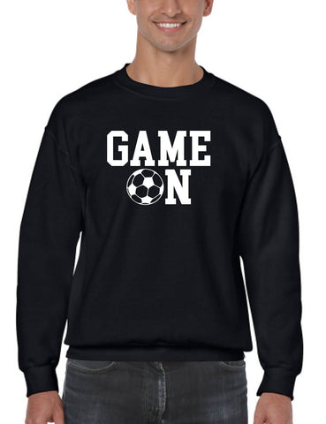 Adult Sweatshirt Game On Soccer Shirt Team Gift Love Sport Fans Top