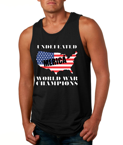 Men's Tank Top Undefeated World War Champions 4th Of July