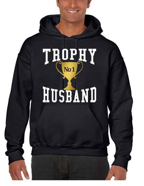 Men's Hoodie Trophy Husband Cool Xmas Gift Love Family Top - ALLNTRENDSHOP - 1