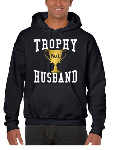 Men's Hoodie Trophy Husband Cool Xmas Gift Love Family Top - ALLNTRENDSHOP - 1