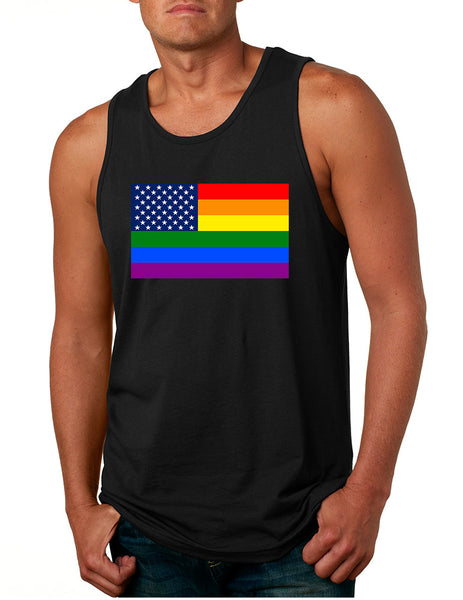 Men's Tank Top United States Gay Pride Flag Support Love Top