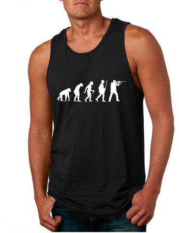 Men's Tank Top Hunting Evolution Funny Hunting Top