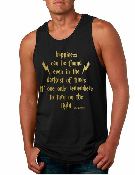 Men's Tank Top Happiness Can Be Found Even In The Darkest
