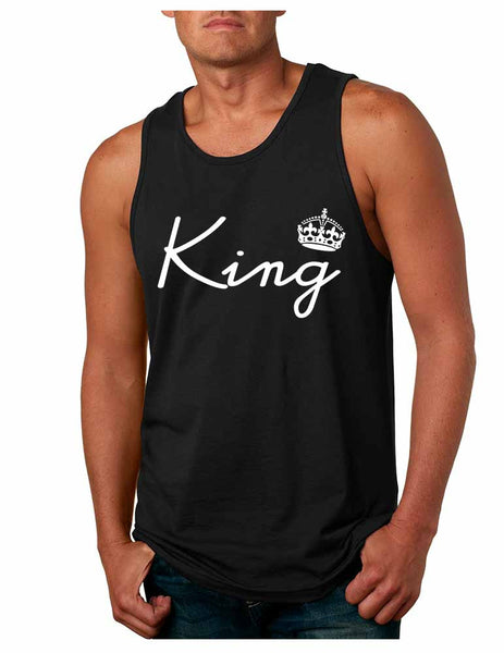 King with crown men jersey tank top - ALLNTRENDSHOP - 3