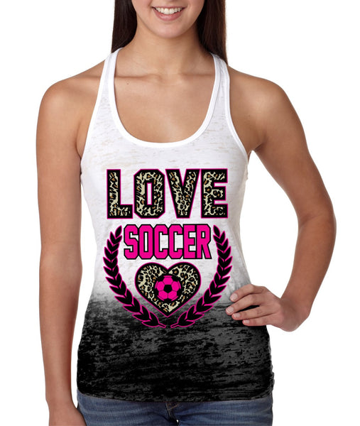 Love Soccer Leopard Womens Ombre Tanktop - ALLNTRENDSHOP - 4