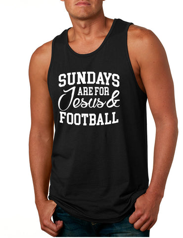 Men's Tank Top Sundays Are For Jesus And Football Love Top