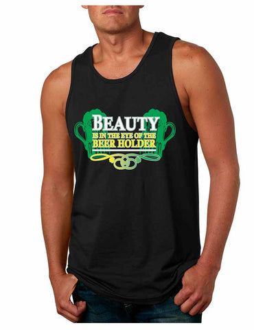 Beauty is in the eye of the Beer holder men Jersey Tanktop - ALLNTRENDSHOP