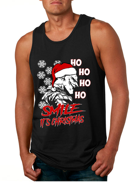 Men's Tank Top Christmas Joker Smile Its Christmas Ugly Trendy