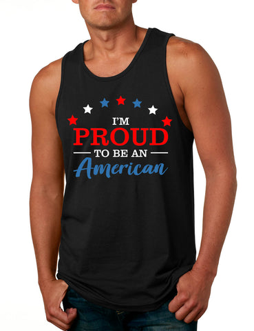 Men's Tank Top I'm Proud To Be An American 4th Of July Party Top