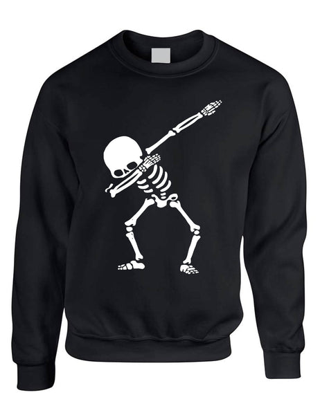 Adult Sweatshirt Dabbing Skeleton Top Hip Hop Dabbing Skull Shirt Dab