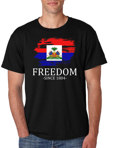 Men's T Shirt Haiti Freedom Since 1804 Haitian Shirt Love Haiti Gift