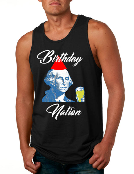 Men's Tank Top Birthday Nation 4th Of July Party Trendy USA Top