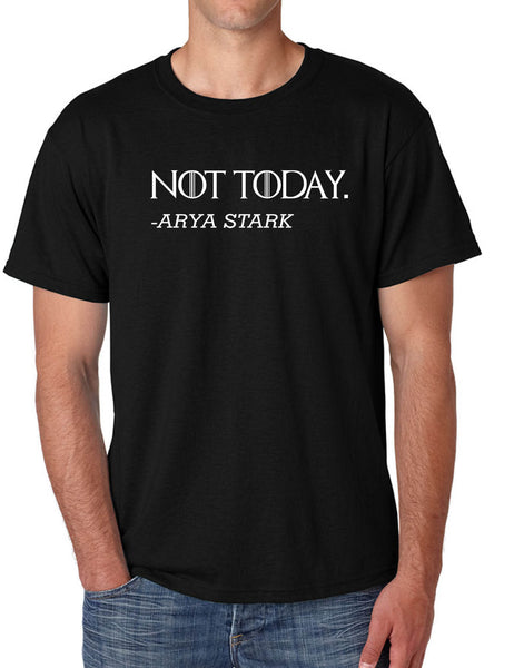 Men's T Shirt Not Today Arya Stark Trendy Tee Cool Tshirt