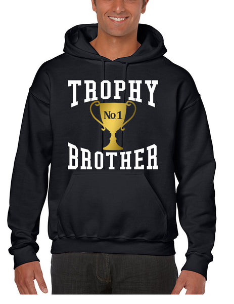 Men's Hoodie Trophy Brother Love Family Gift Cool Graphic Top - ALLNTRENDSHOP - 1