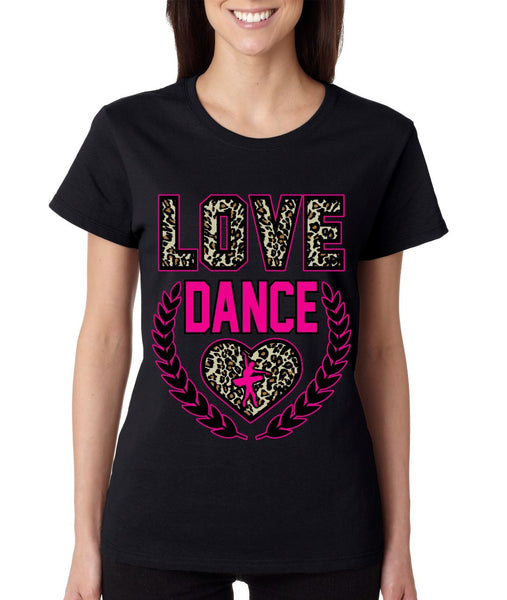 Love Dance Leopard womens T-Shirts - ALLNTRENDSHOP - 2