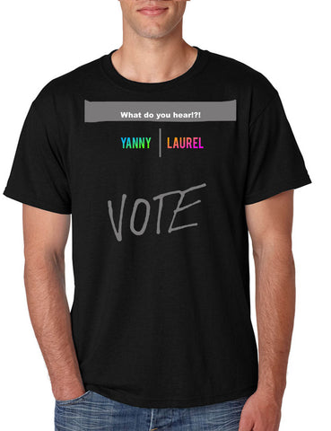 Men's T Shirt Yanny Or Laurel Debate Viral Audio Clip Trendy Vote Tee
