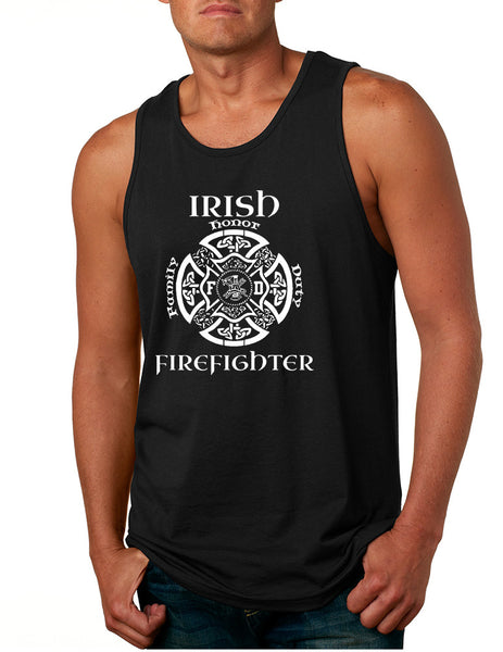 Men's Tank Top Irish Firefighter St Patrick's Patry Irish Top - ALLNTRENDSHOP - 2