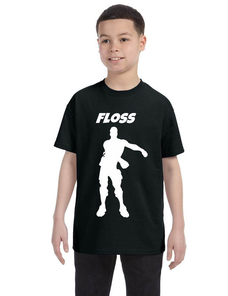 Kids Youth T Shirt Floss White Trendy Floss Dance Shirt Cute Gift