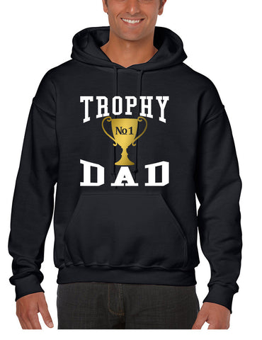 Men's Hoodie Trophy Dad Love Father Shirt Daddy Cool Gift - ALLNTRENDSHOP - 1