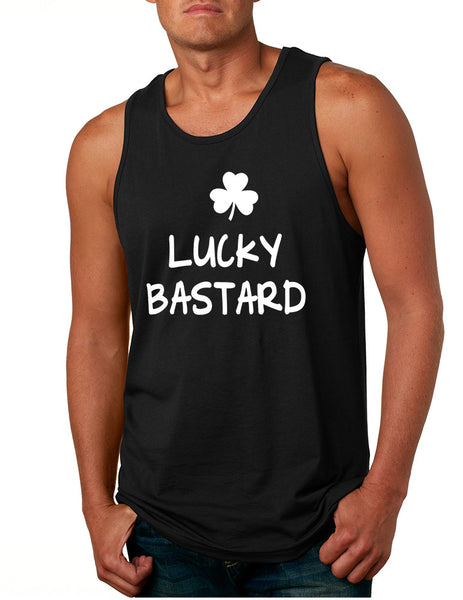 Men's Tank Top Lucky Bastard Shamrock St Patrick's Day Top