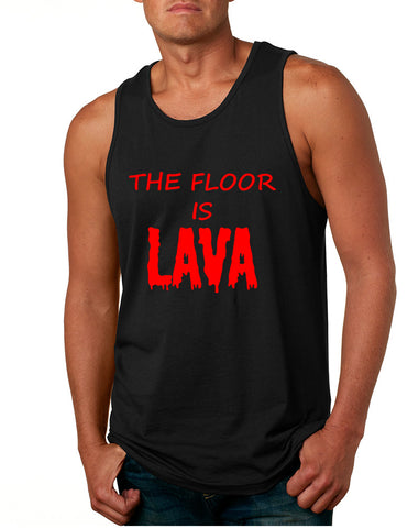 Men's Tank Top The Floor Is Lava Game Red Hot Popular Funny Top