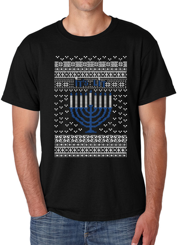 It's Lit Hanukkah Men's T shirt Ugly Hanukkah jewish Shirt