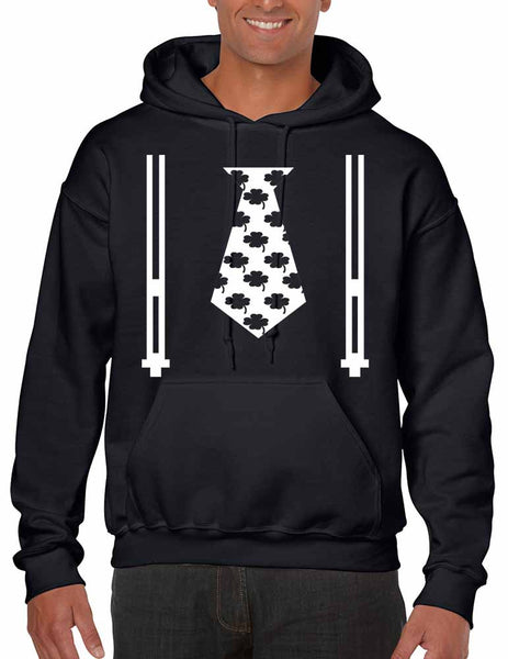 Irish shamrock tie Men hoodie saint patricks day - ALLNTRENDSHOP - 2