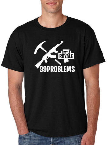 Men's T Shirt Battle Royale 99 Problems Popular Game Lover Gift