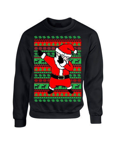 Dabbing santa ugly christmas sweater women sweatshirt - ALLNTRENDSHOP