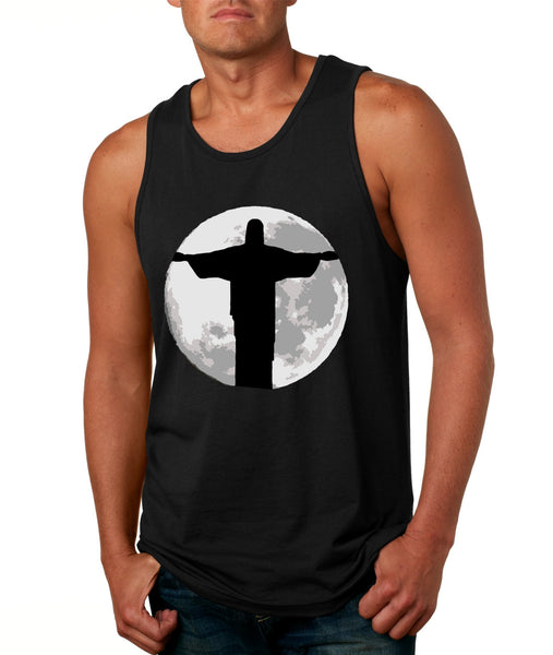 Men's Tank Top Moon Jesus T Shirt Cool Stuff - ALLNTRENDSHOP - 3
