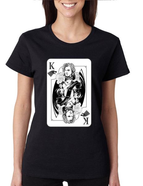 Women's T Shirt Jon Snow Card Trendy Tee Popular Shirt
