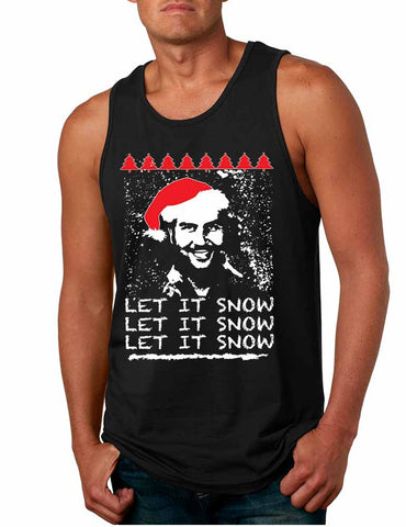 Men's Tank Top Pablo Escobar Snow Christmas Let It Snow Top - ALLNTRENDSHOP - 1