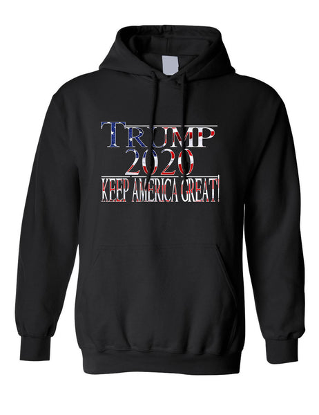 Adult Hoodie Trump 2020 Keep America Great Love USA President Top