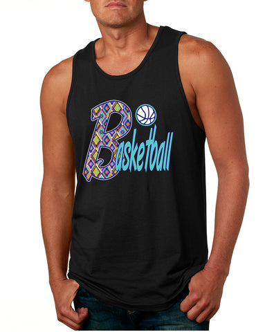 Men's Tank Top Basketball Aztec Love Sport Gym Top Fitness