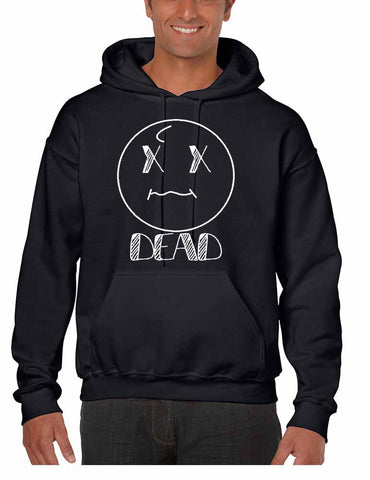 Men's Hoodie Sweatshirt Dead Face Cool Funny Humor Top