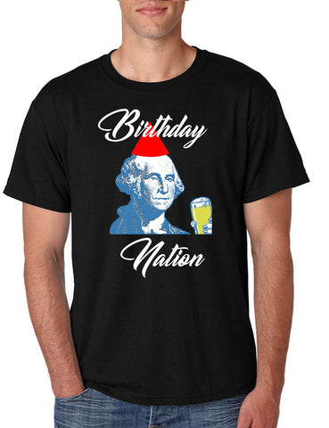 Men's T Shirt Birthday Nation 4th Of July Party Trendy USA Shirt