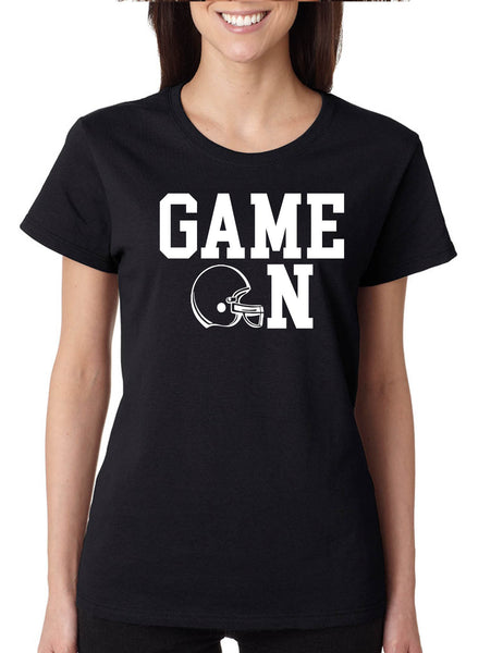Women's T Shirt Game On Football Shirt Love Sport Player Fans Tee