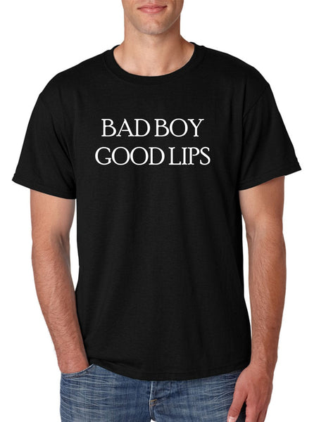 Men's T Shirt Bad Boy Good Lips Cool Funny Tee - ALLNTRENDSHOP - 6