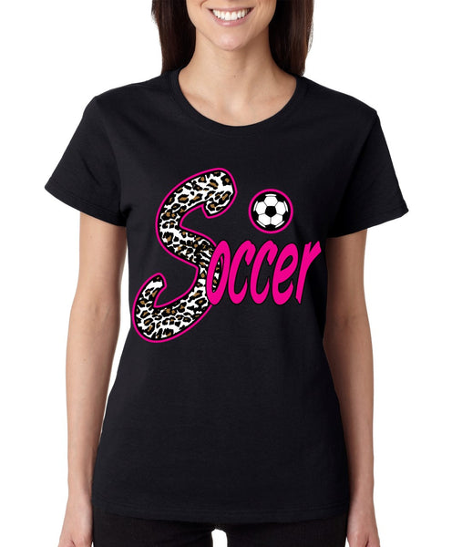 Soccer White Leopard women's T-Shirts - ALLNTRENDSHOP - 3